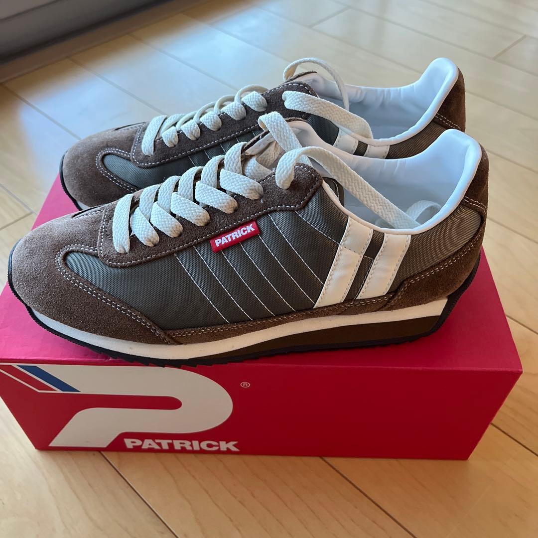 ⭐︎新品未使用⭐︎ PATRICK マラソン　ブラウン系　HILL サイズ38