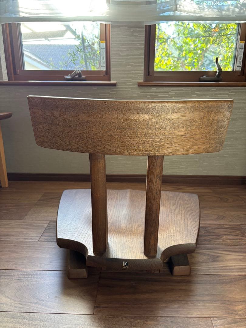 飛騨家具　HIDA 木製 回転座椅子