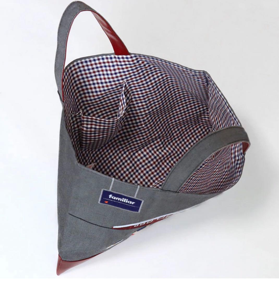 阪急電車ファミリアトートバッグ 阪急電車ファミリアファミリアデニムバック