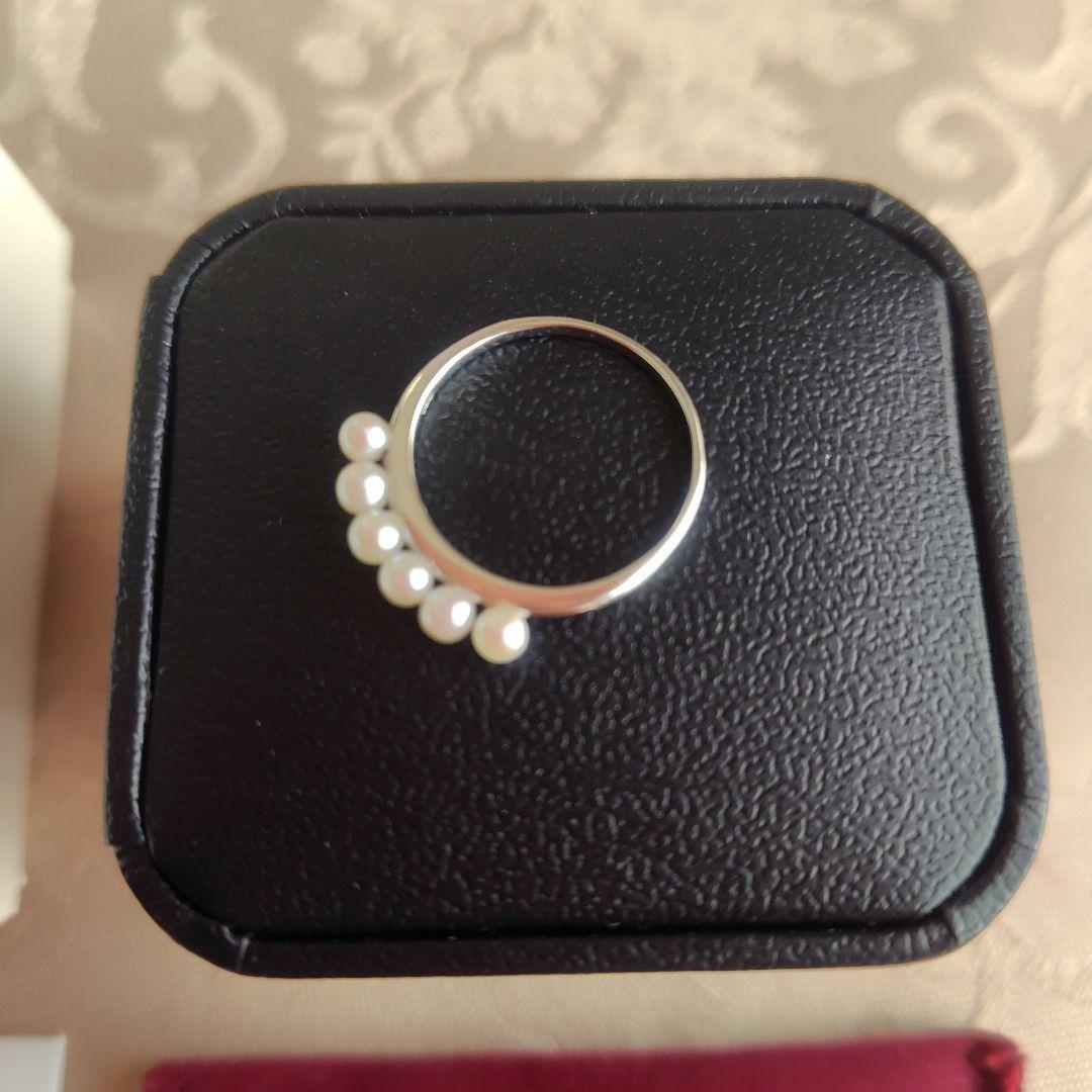 TSUTSUMI ジュエリーツツミ 淡水パール ホワイトゴールド リング 10号