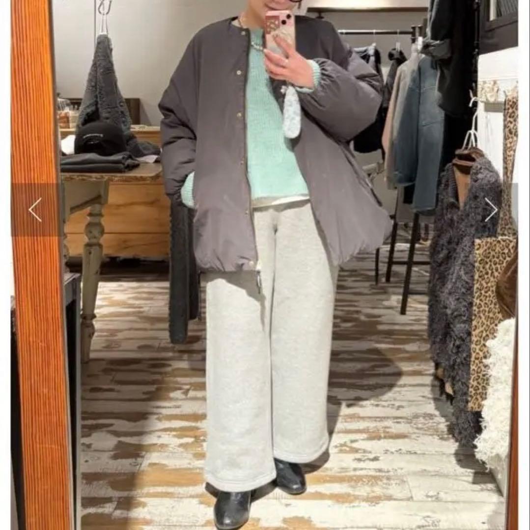 ピュアルセシン　フレンチダックダウンサイドジップジャケット（スミクロ）