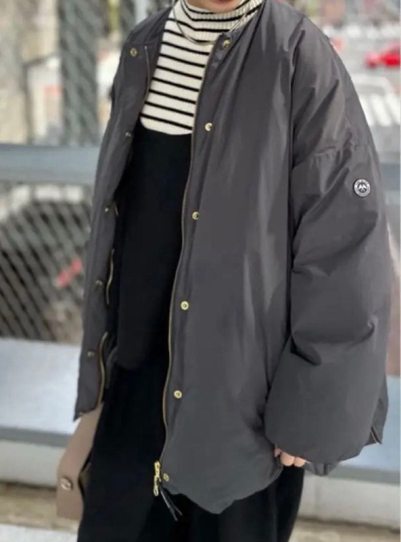 ピュアルセシン　フレンチダックダウンサイドジップジャケット（スミクロ）