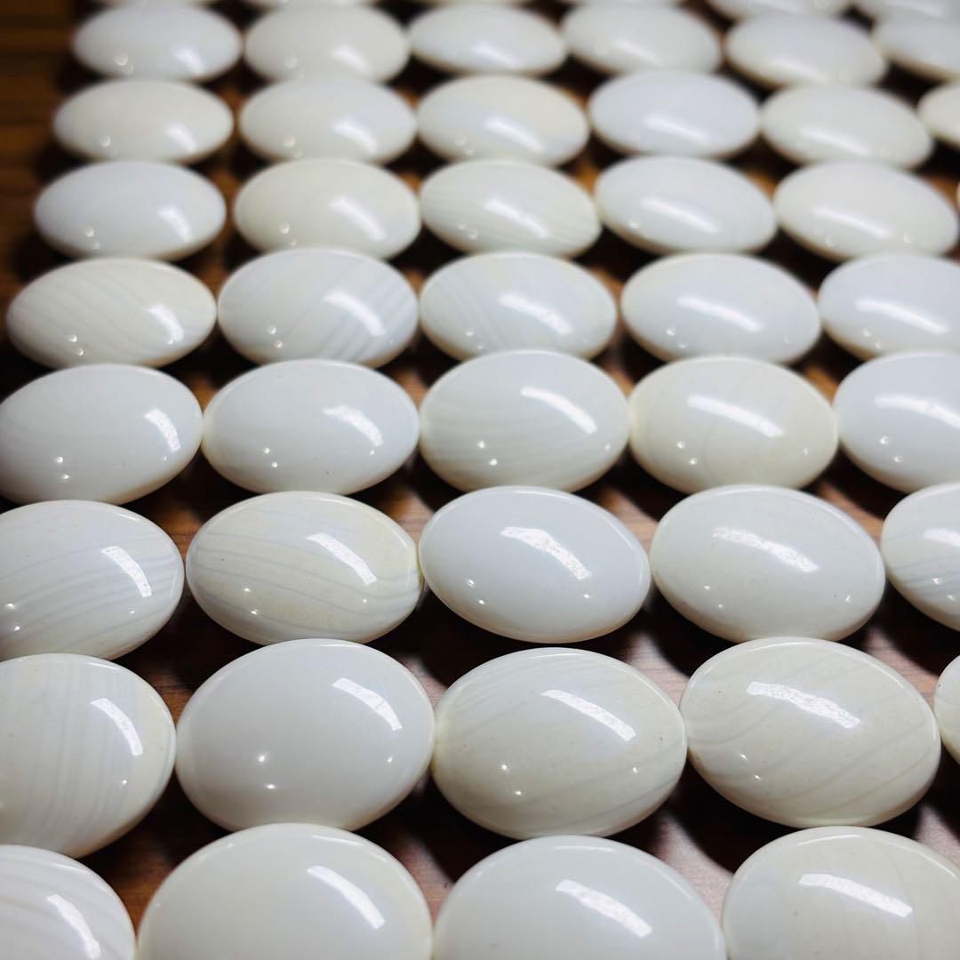 囲碁　碁石　雪印　蛤碁石　那智黒　ケース付き　洗浄済み　ハマグリ180