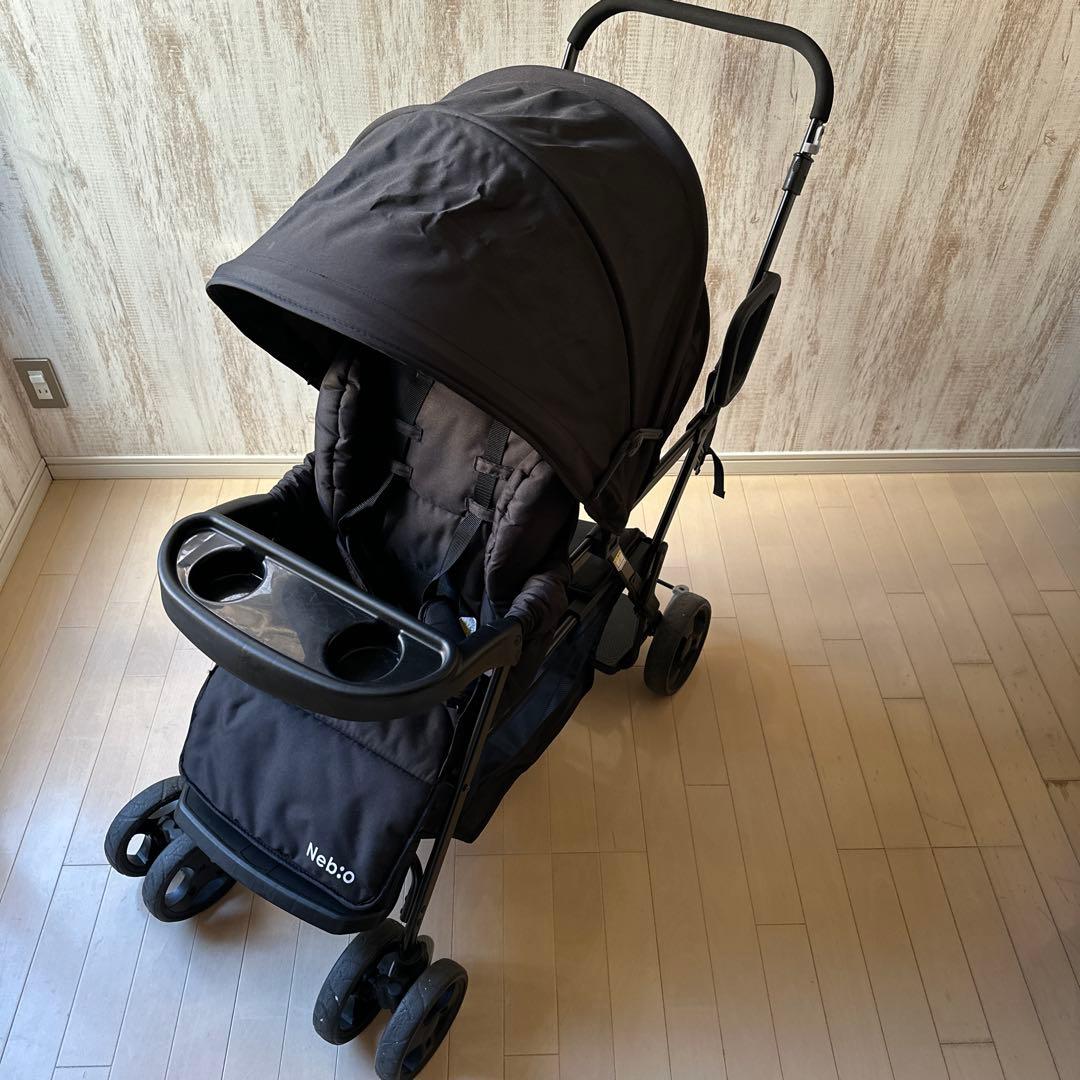 【美品】Nebio Amitie F 二人乗りベビーカー