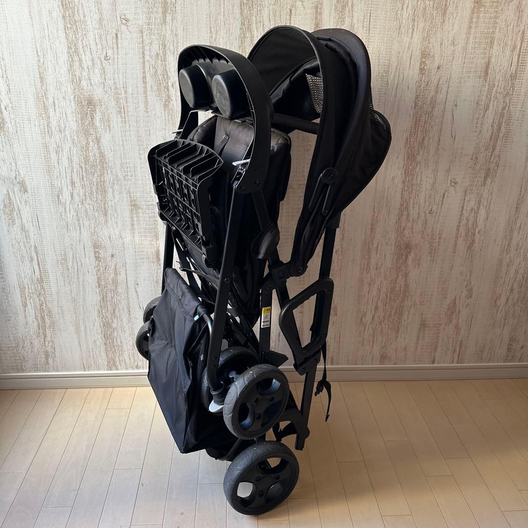 【美品】Nebio Amitie F 二人乗りベビーカー