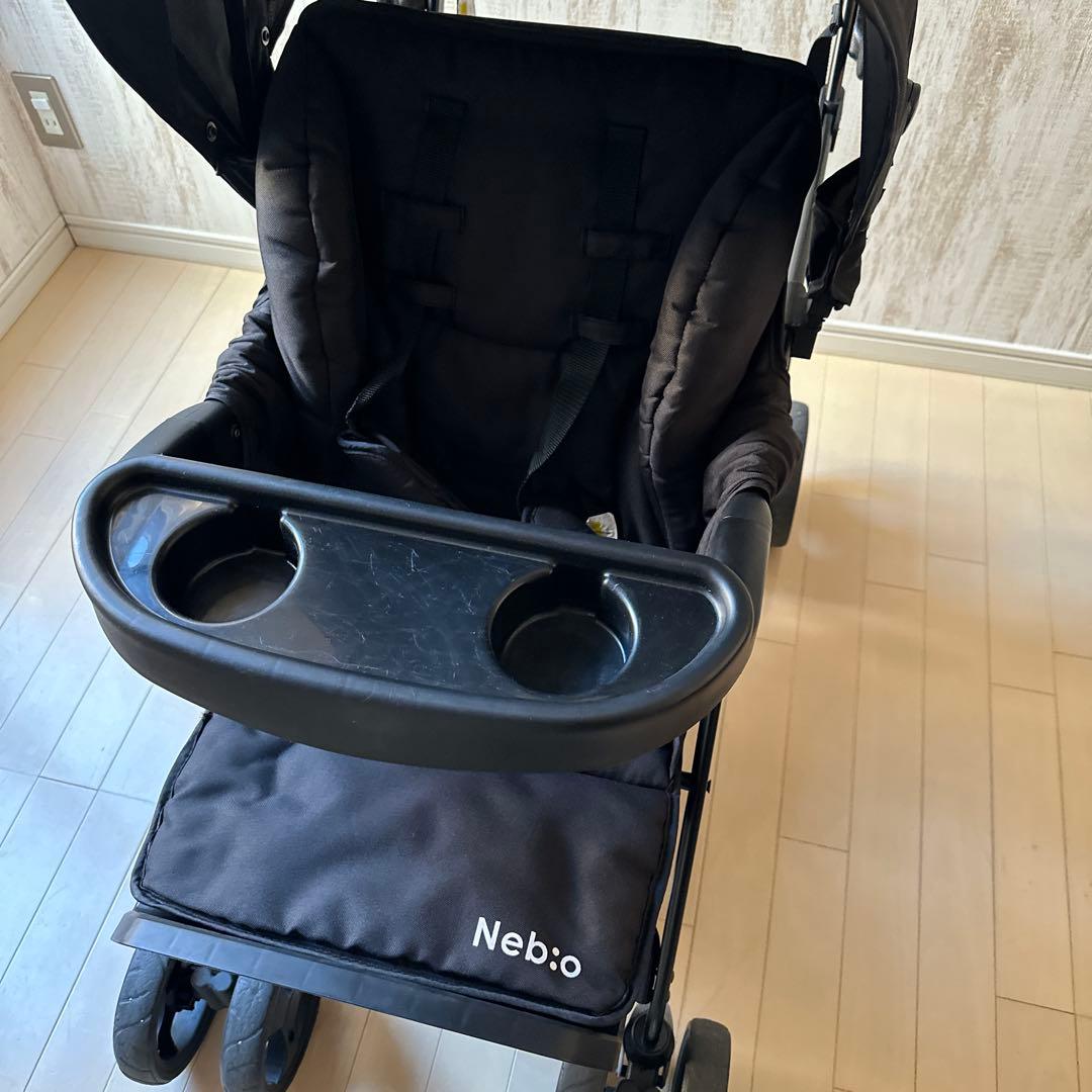 【美品】Nebio Amitie F 二人乗りベビーカー