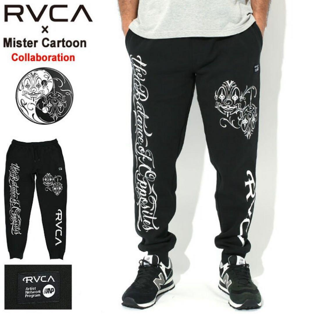 RVCA CARTOON スウェットパンツ裏起毛ボトムス　L