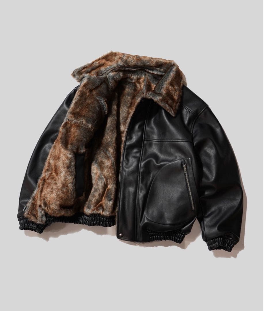 Camphorwoodフェイクレザーファー2wayリバーシブルフライト