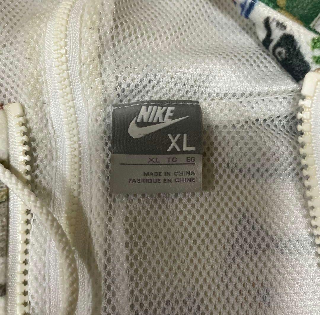 専用名作超激レアNIKE モノグラムスニーカー柄 パーカー XL