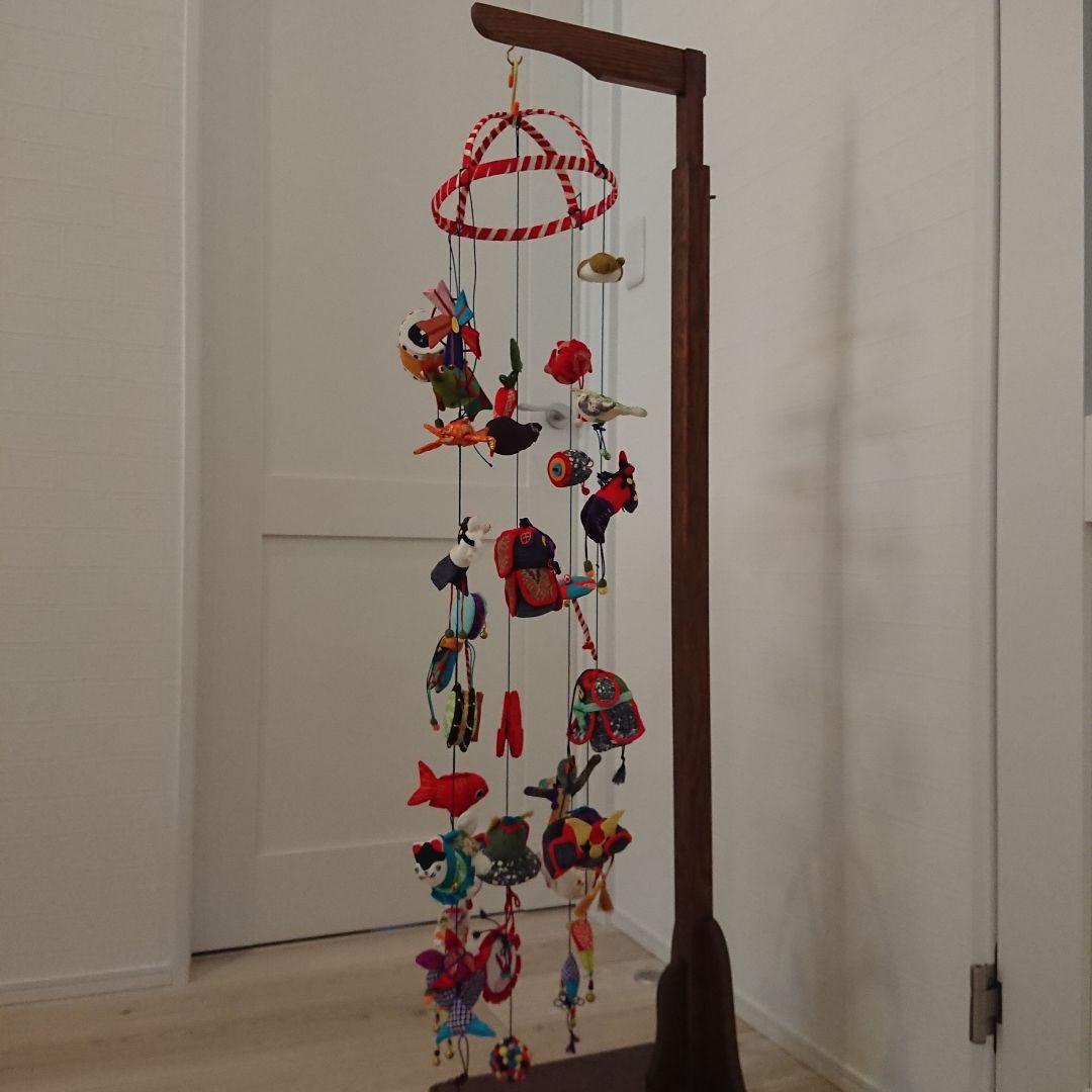 伝統的な布製の五月人形 吊るし飾り