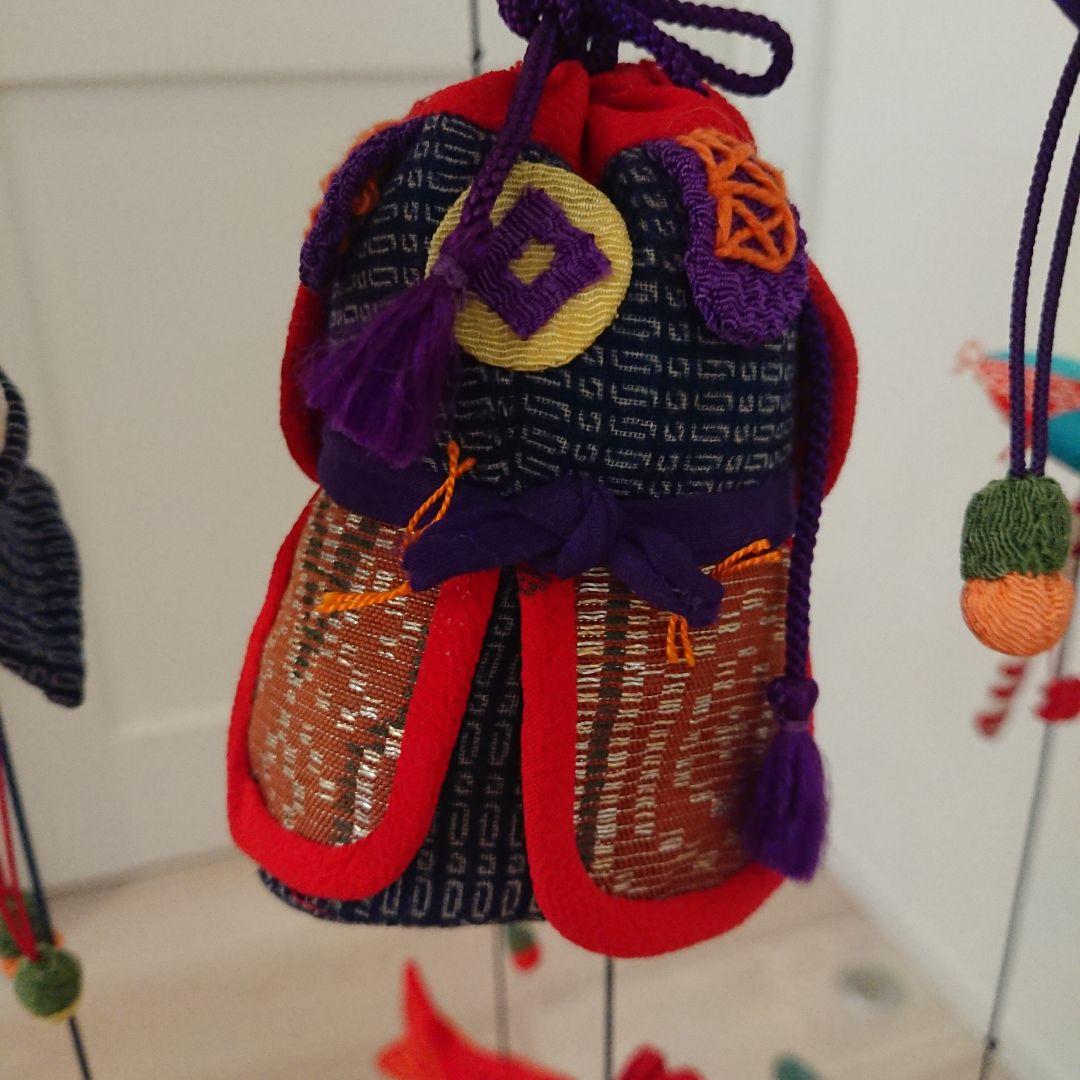 伝統的な布製の五月人形 吊るし飾り