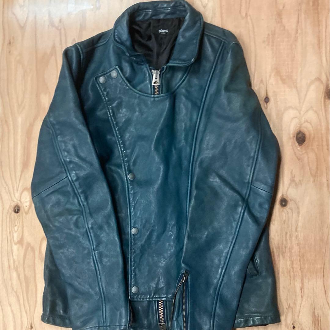 Lサイズ　glamb グラム　レザーライダースジャケット ラムレザー