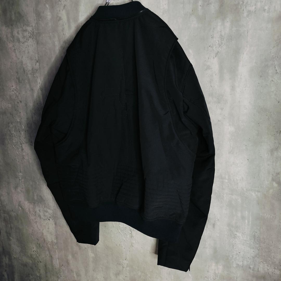 【23AW・美品】カタリスト 両面ステッチ刺繍ロゴ ナイロン ボンバージャケット