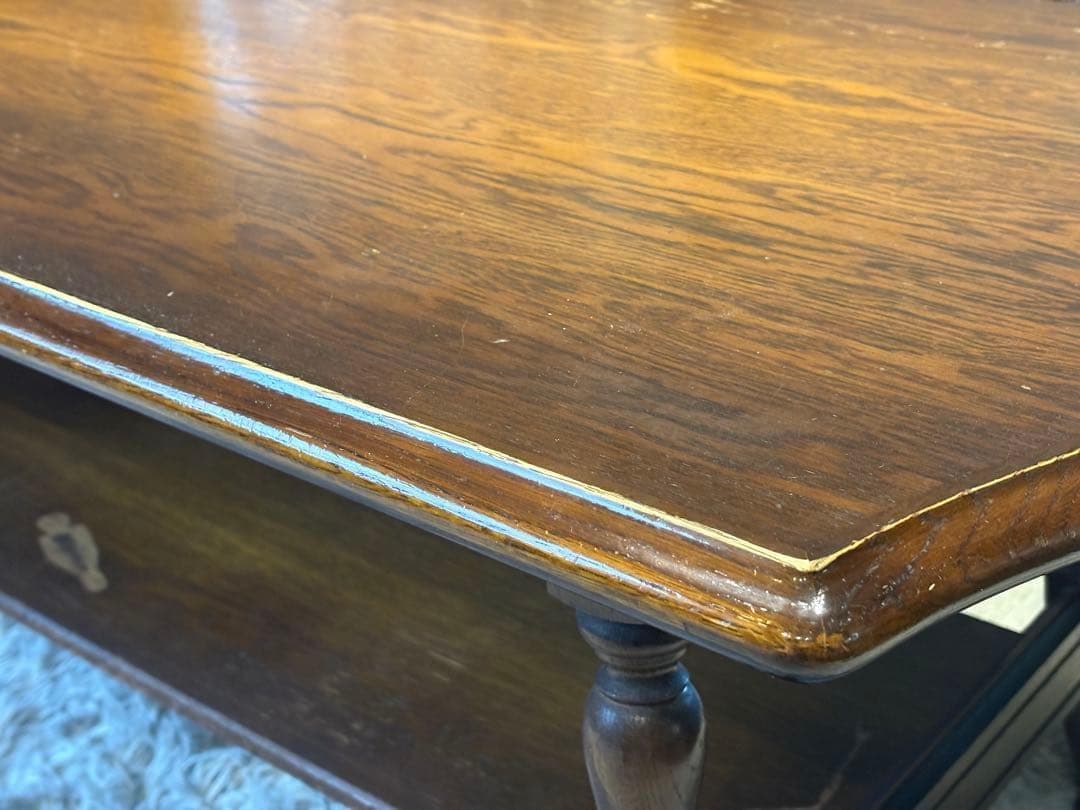 飛騨産業 キツツキマーク ローテーブル センターテーブル アンティーク IG