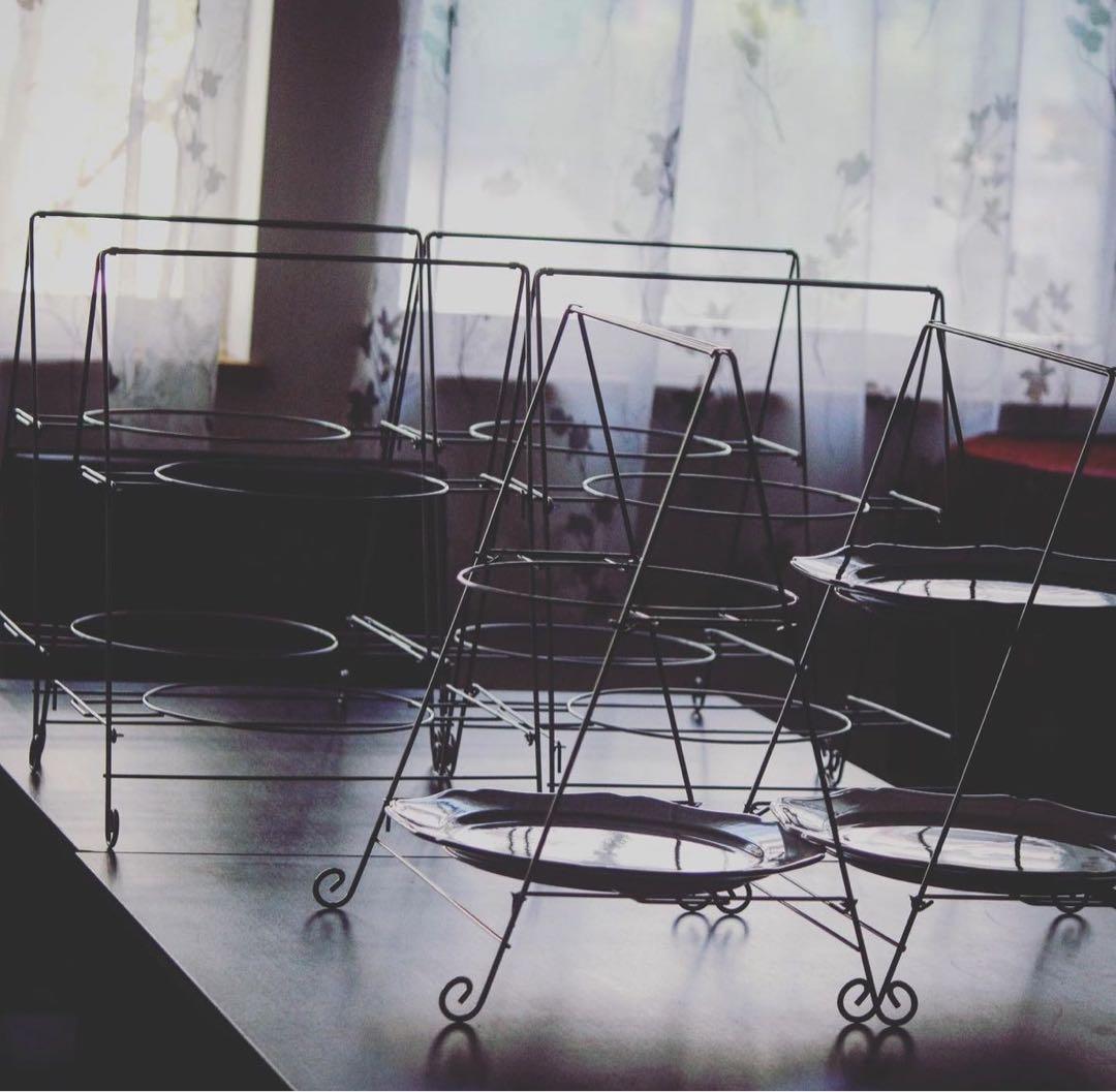 パーティースタンド折りたたみ式アフタヌーンティー　スイーツ台　まとめて