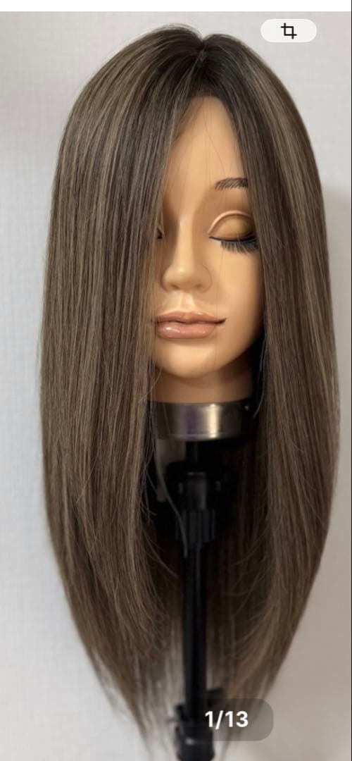 Fifi値下げ!期間限定‼︎3Dアッシュグレー系ミックスカラー百合子ウィッグ