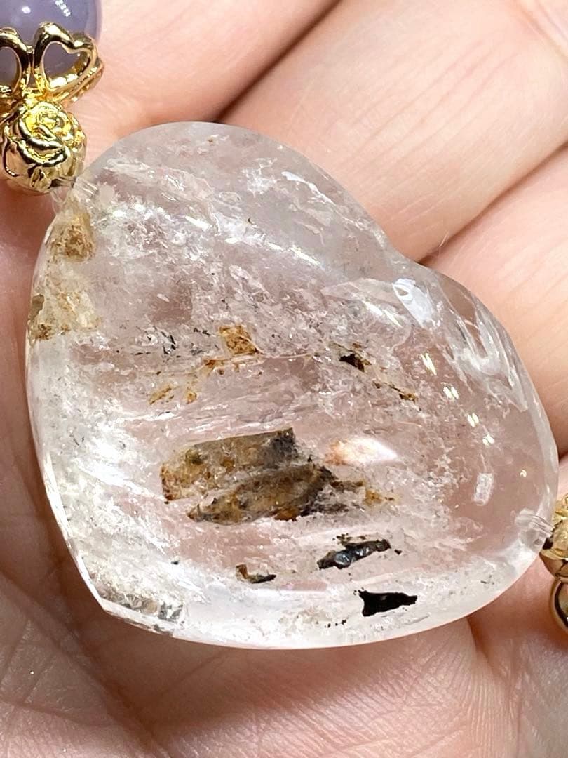 エレスチャル水入り水晶　星空瑪瑙　可動域有り　ジオード有り　浄化　癒し　天然石