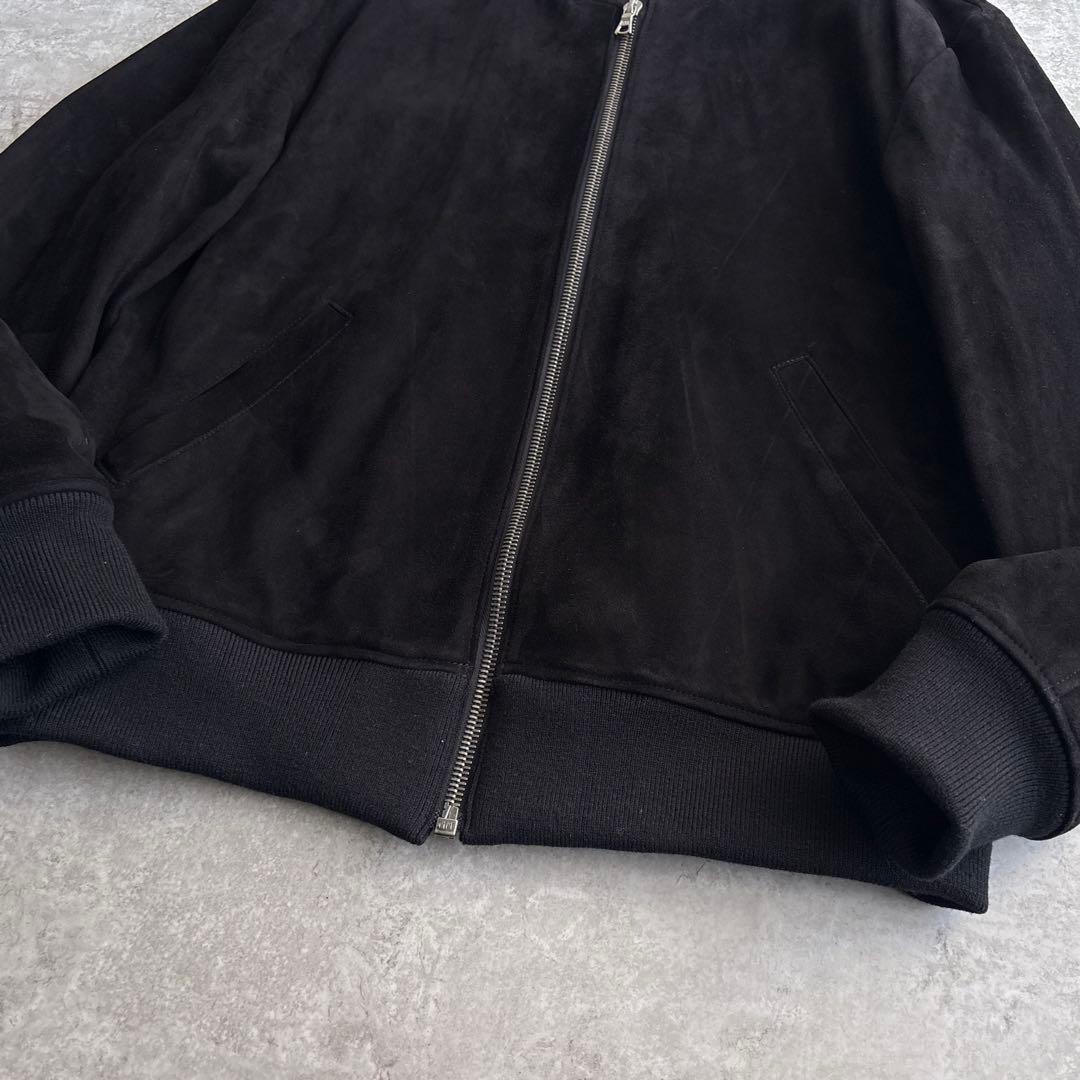 極美品■ロンハーマン 【XL】本革 スエード レザージャケット ブルゾン 黒