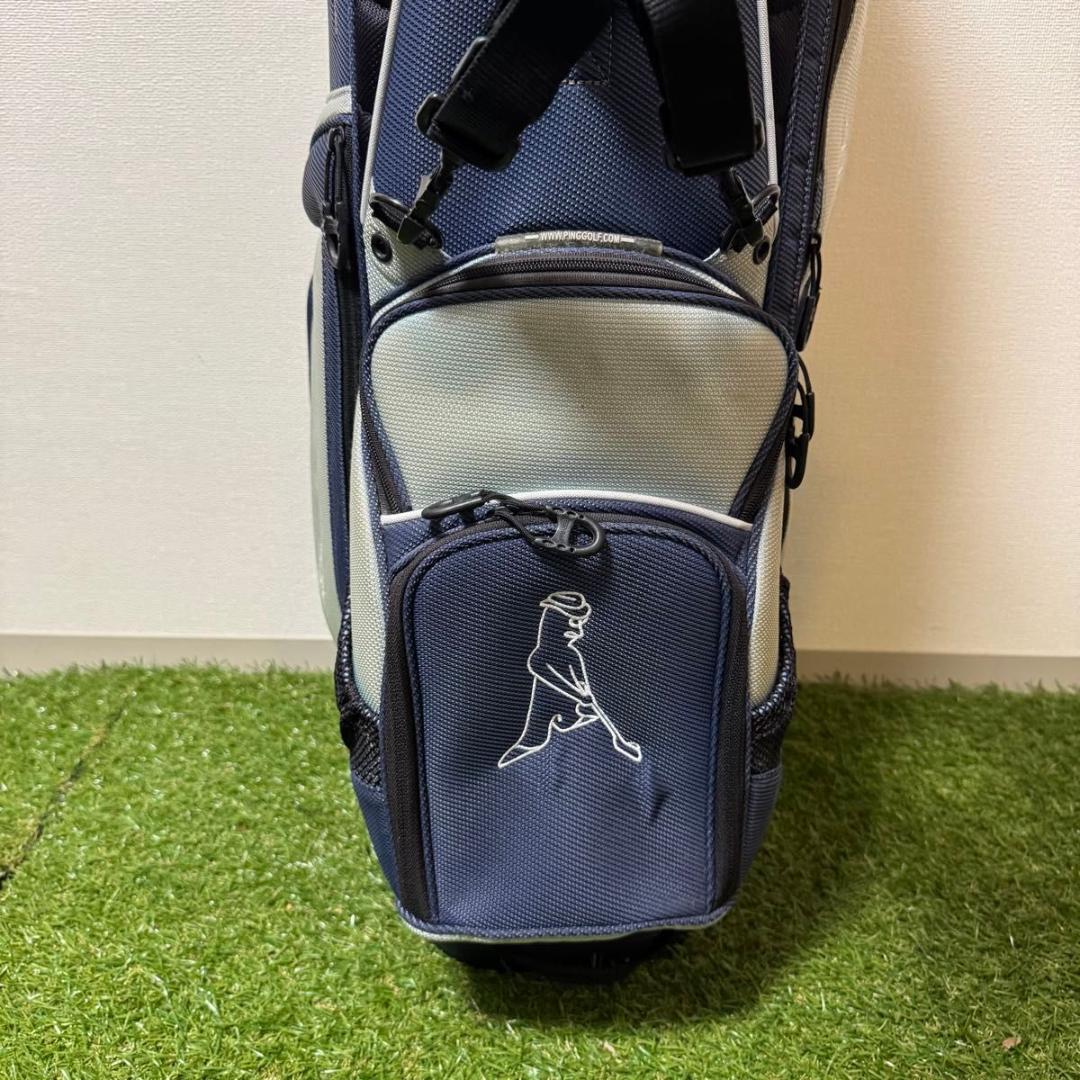 PING ピン キャディバッグ explore ゴルフバッグ ネイビー グレー