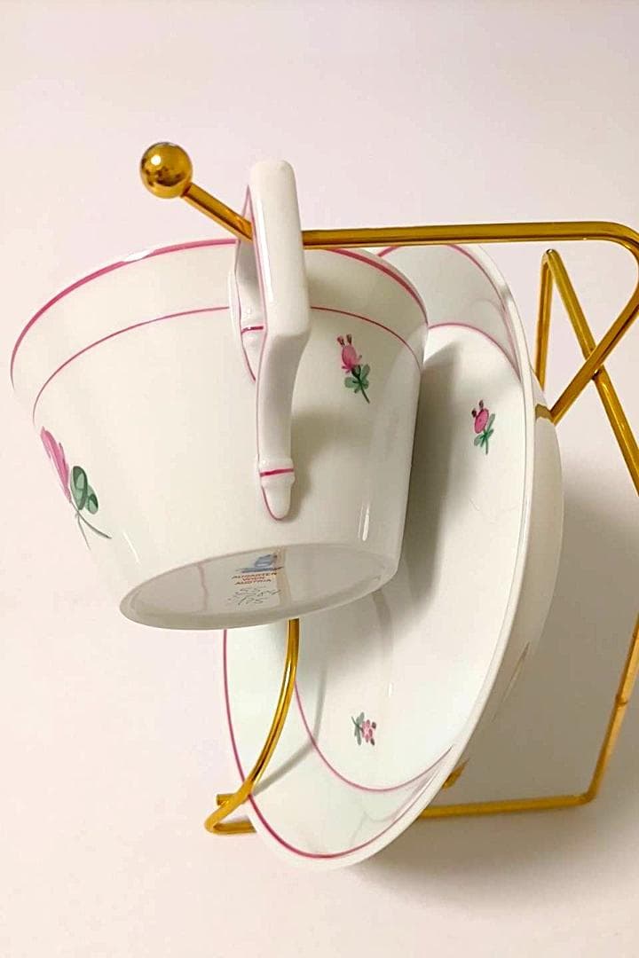 アウガルテン・オールドウィンナーローズ（モーツアルト）カップセットとキャンドルｓ