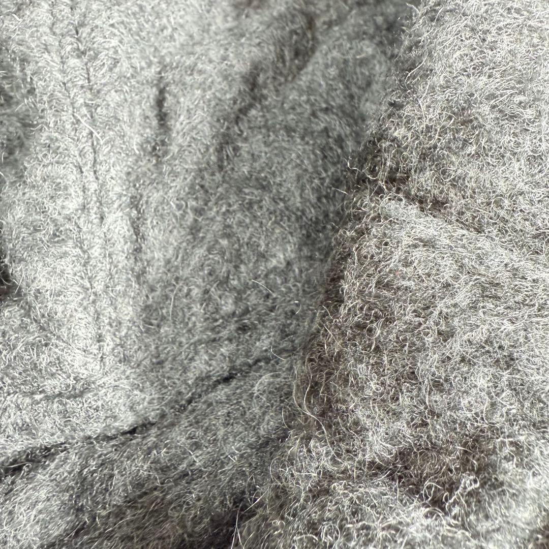 極軽⭐︎高級⭐︎リバーシブル⭐︎ブラック　ダウンコート　ウール　モヘヤ　LL