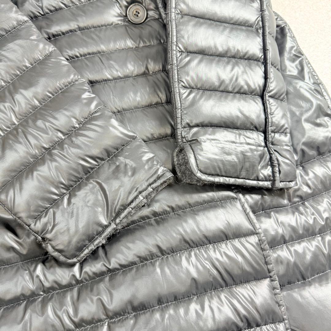 極軽⭐︎高級⭐︎リバーシブル⭐︎ブラック　ダウンコート　ウール　モヘヤ　LL