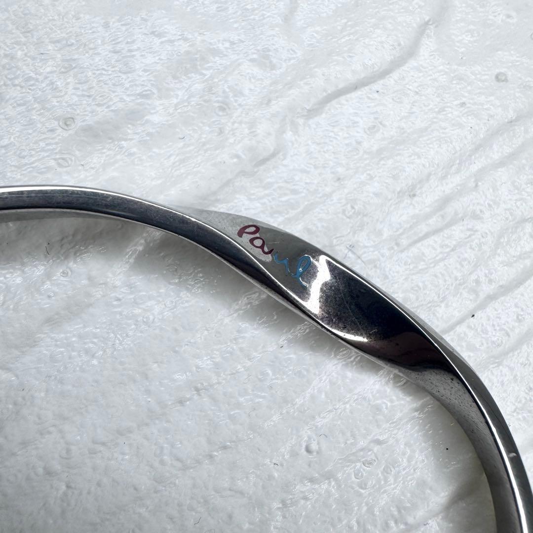 【人気】Paul Smithポールスミス シルバー バングル ツイスト