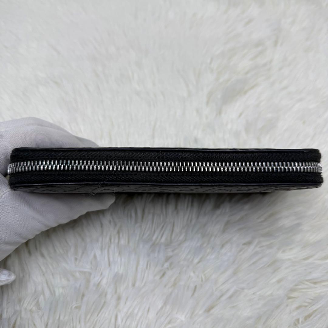 ✨人気✨バーバリー　長財布　TB　モノグラム　ラウンドファスナー　黒