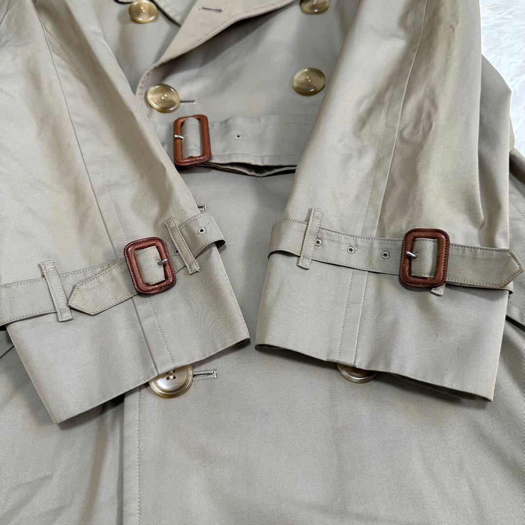 バーバリーズ トレンチコート カーキ ノバチェック ヴィンテージ メンズ L相当