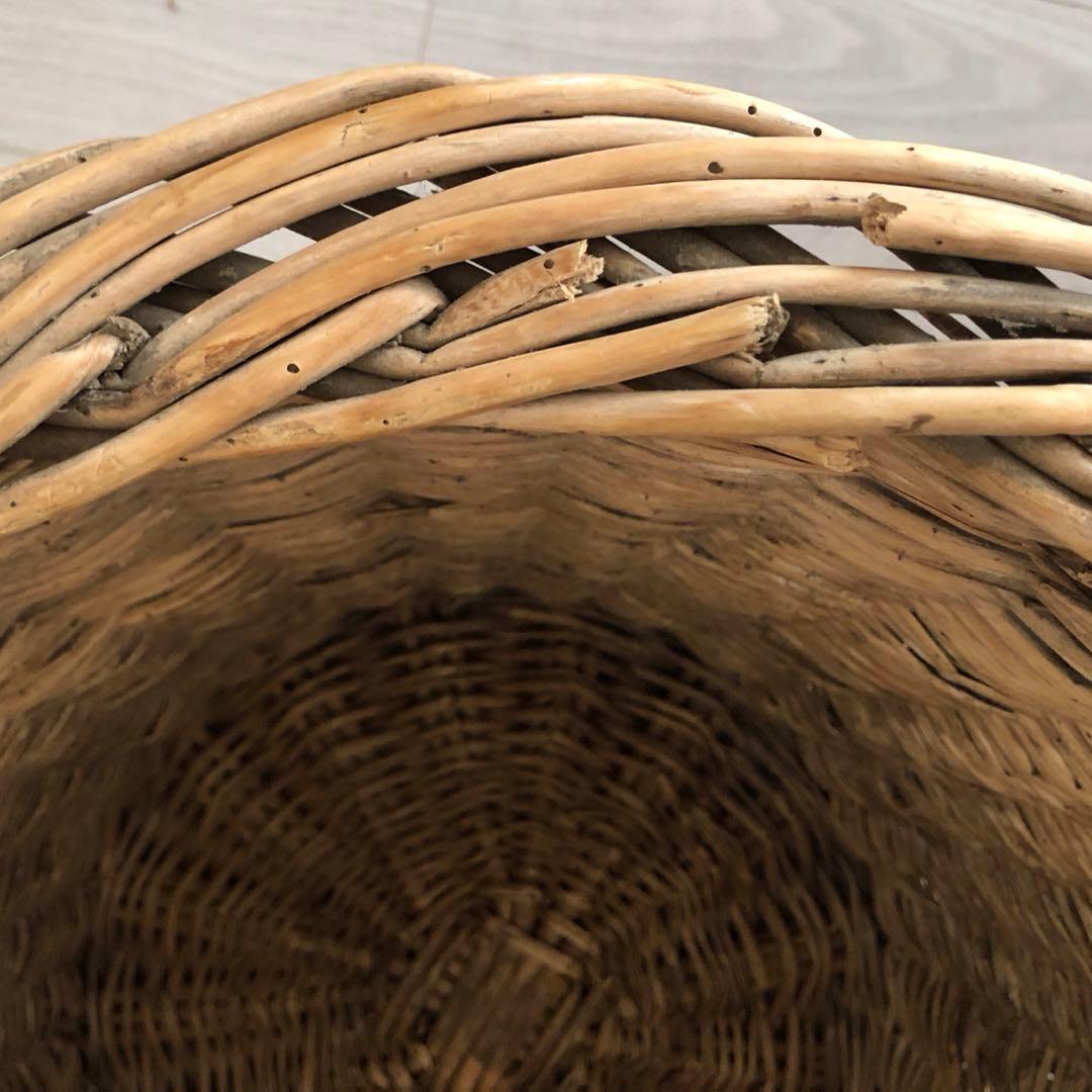 【大幅値下げ・再開】大きなフレンチアンティークパニエ（かご/バスケット）