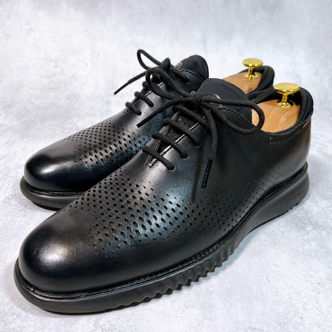 極美品【コールハーン】ゼログランド (8) レーザー ウィング　オックスフォード