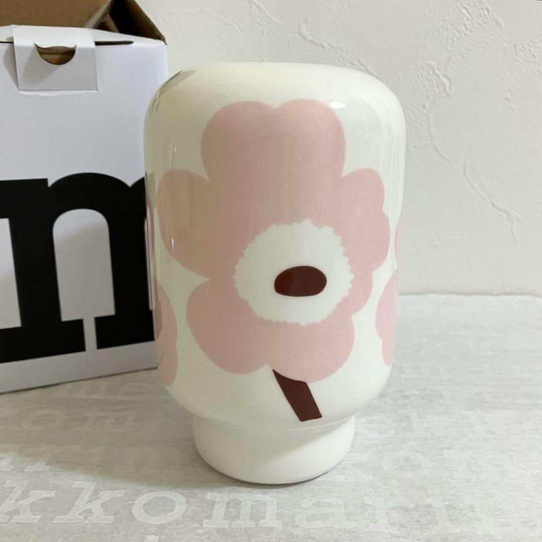 訳あり品②マリメッコ　ウニッコ　フラワーベース　新品