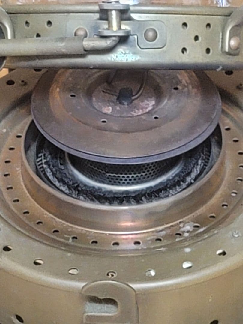 日本船燈 ニッセン フリージア 石油ストーブ 真鍮製 IS-3 五徳付き