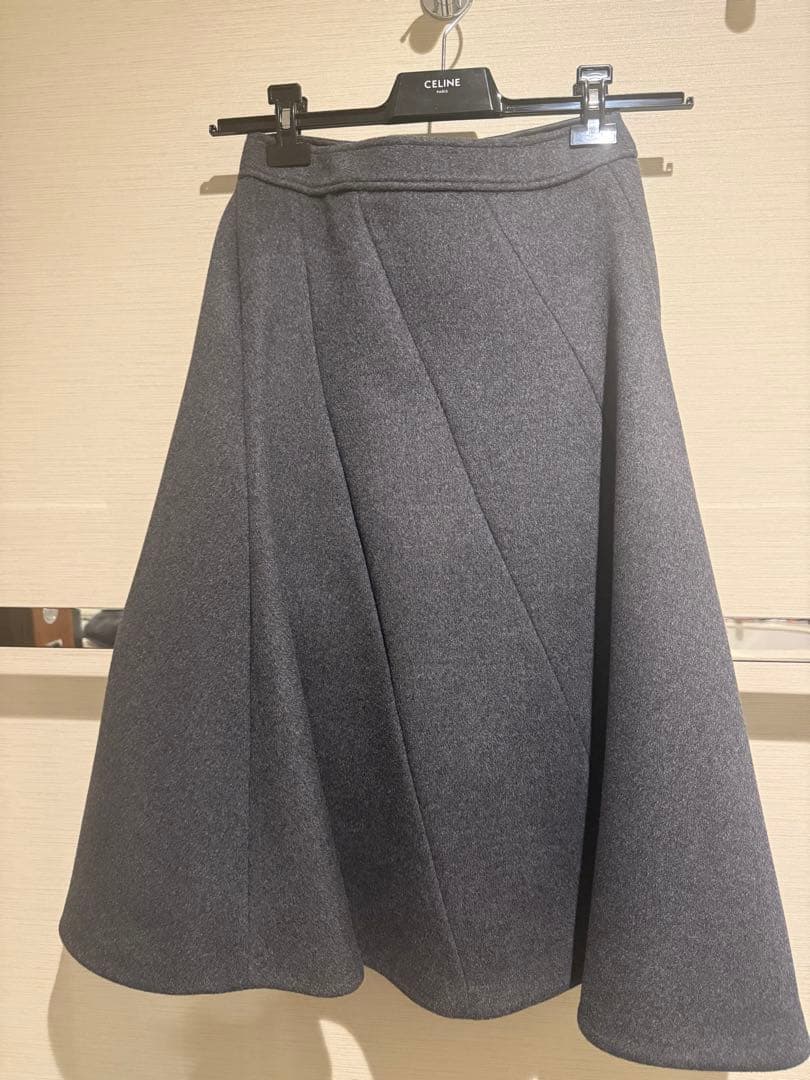 ボーダーズアットバルコニー　フレアスカート グレー 36 新品未使用