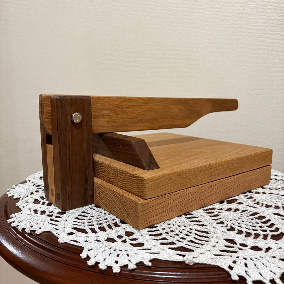 レア★アメリカ製　トルティーヤプレス　オーク/ウォルナット無垢材　ハンドメイド