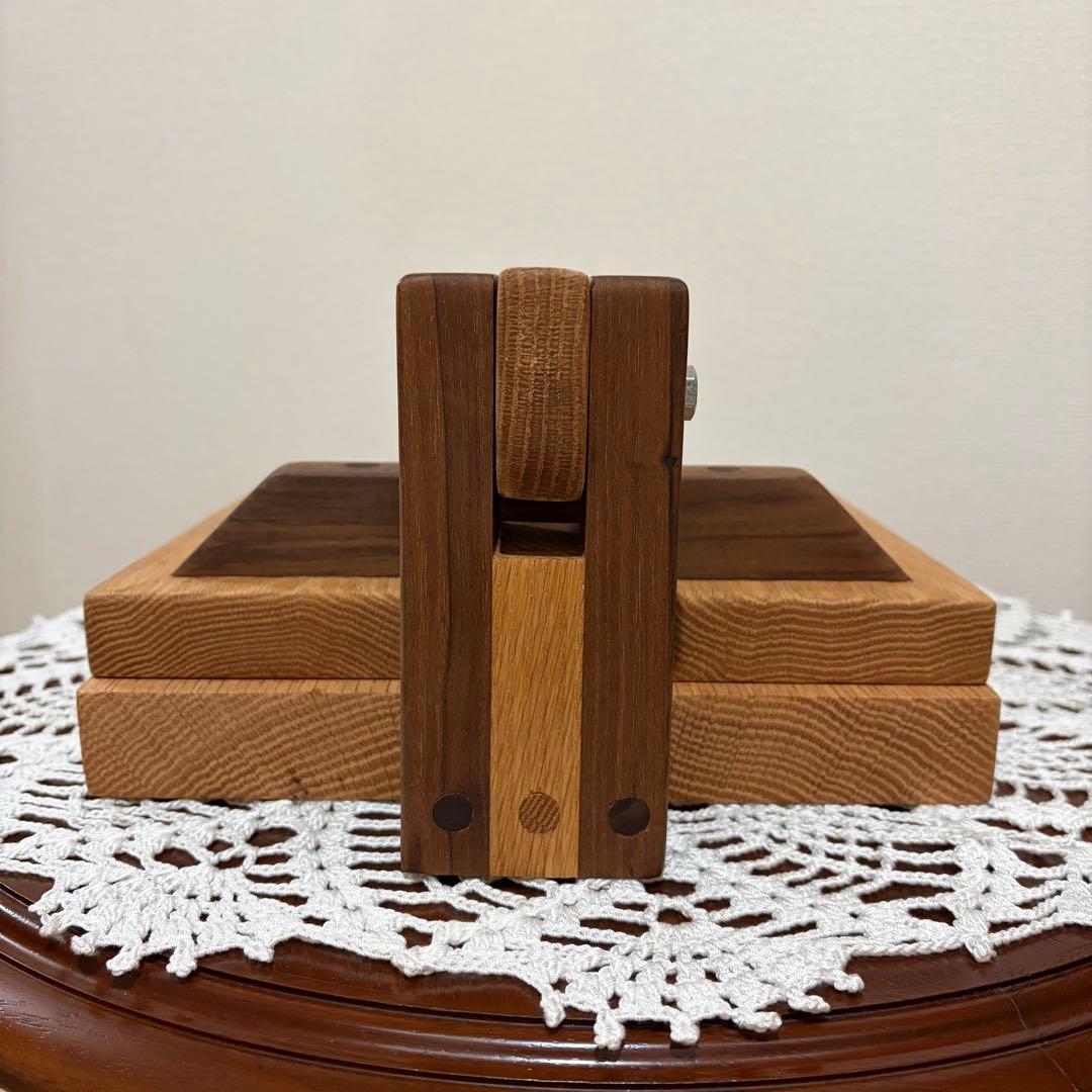 レア★アメリカ製　トルティーヤプレス　オーク/ウォルナット無垢材　ハンドメイド