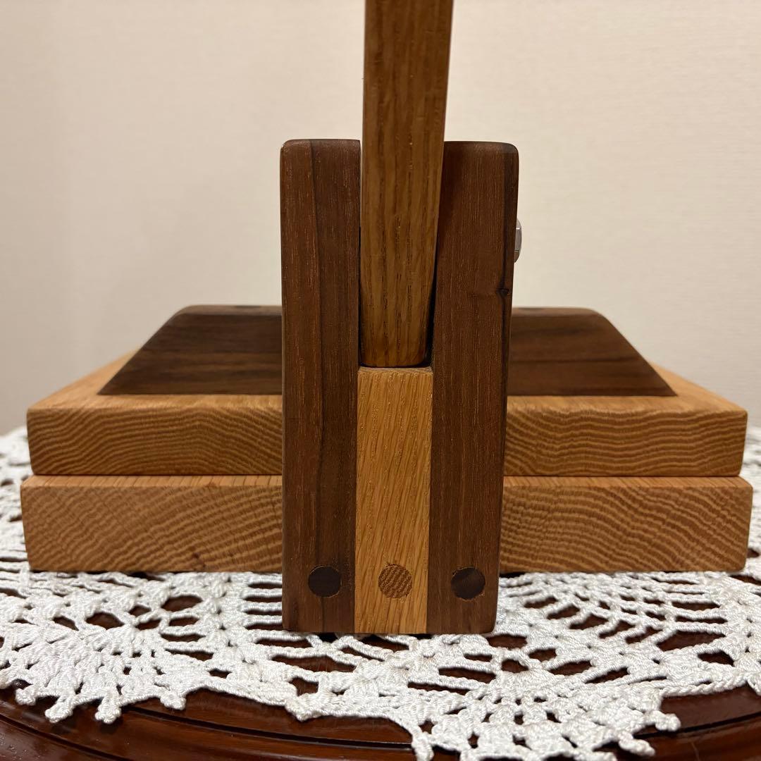 レア★アメリカ製　トルティーヤプレス　オーク/ウォルナット無垢材　ハンドメイド