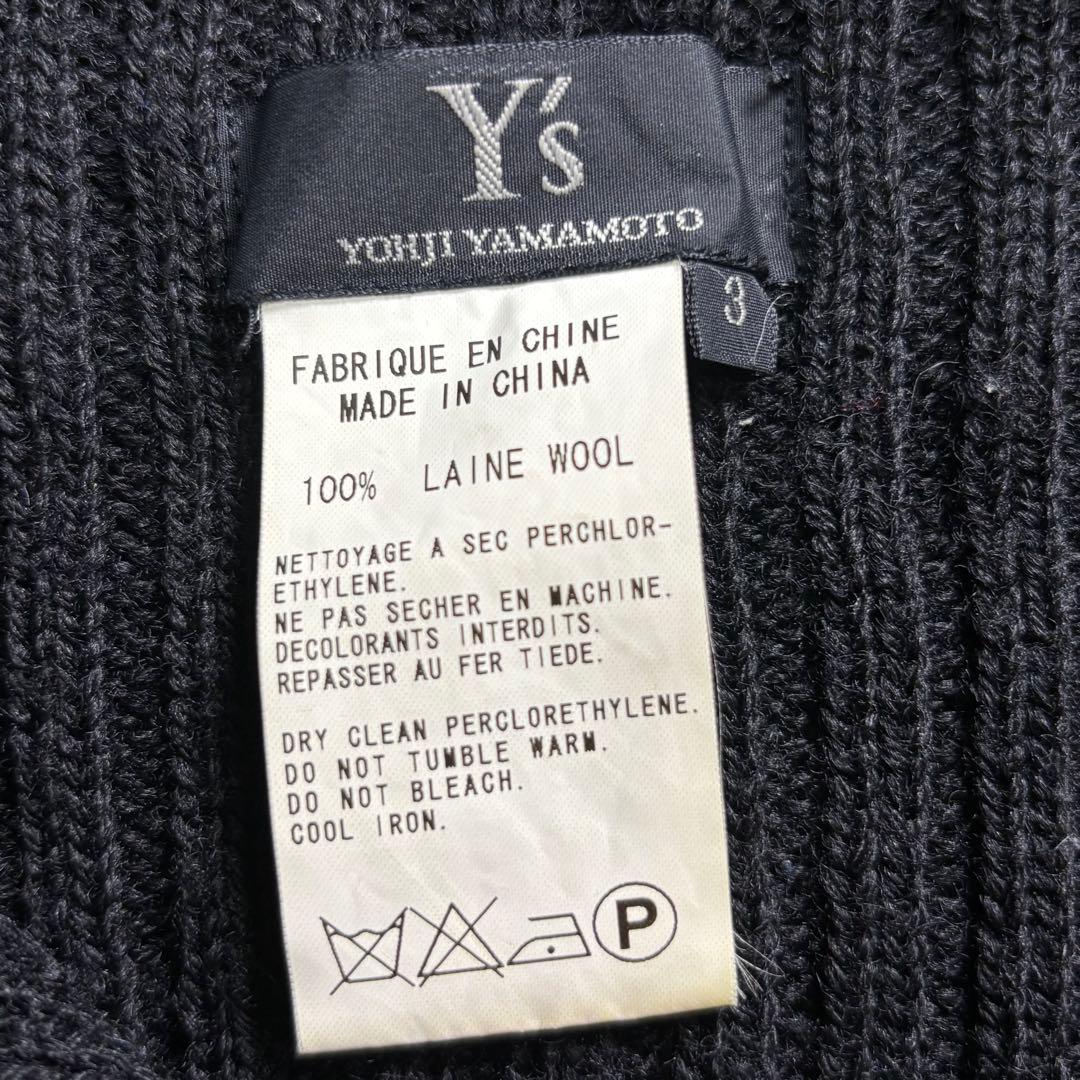 Y's ワイズYOHJI YAMAMOTOカーディガン ハイネック ウール 3