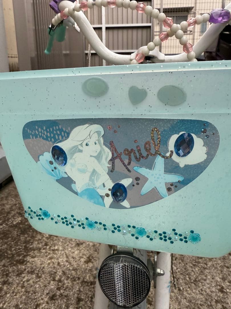 子供用自転車　18インチ補助輪付　アリエル