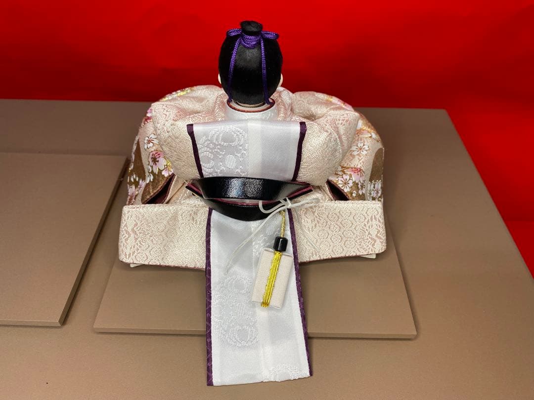 雛人形　会津塗り収納セット・人形工房　道翠・間口約５５×奥行約３５×高さ約４９㎝