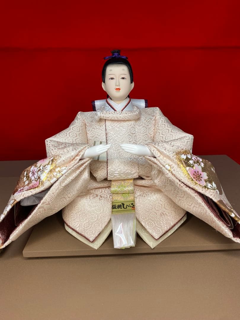 雛人形　会津塗り収納セット・人形工房　道翠・間口約５５×奥行約３５×高さ約４９㎝