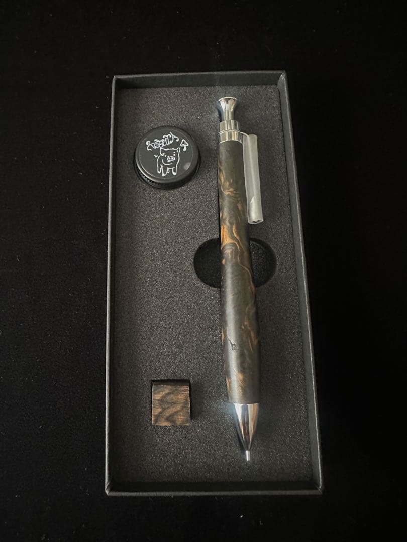 こぶた工房 シャープペンシル 黒檀瘤 極上 0.5mm