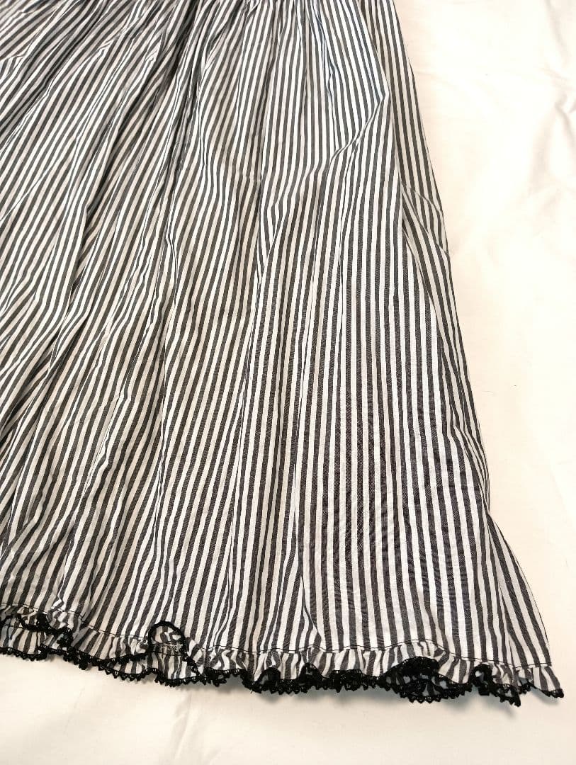 ピンクハウス　半袖ストライプワンピース