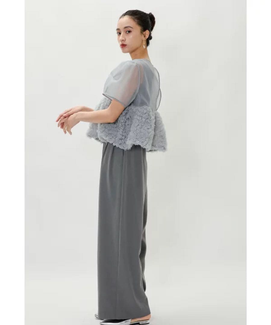 niana オーガンジートップス オールインワン 2ピースセット オケージョン