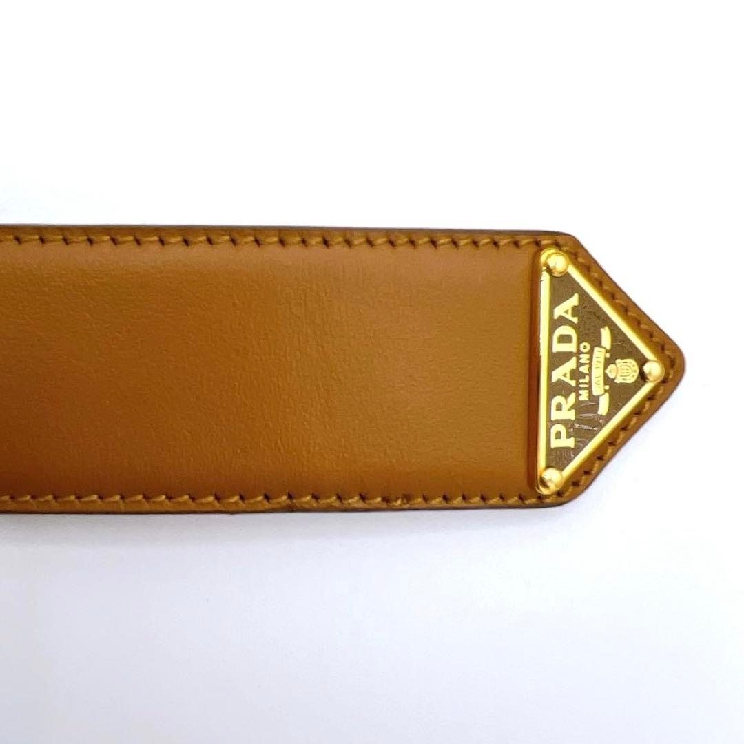プラダ PRADA 1CC545 レザー トライアングル 85/34 ベルト