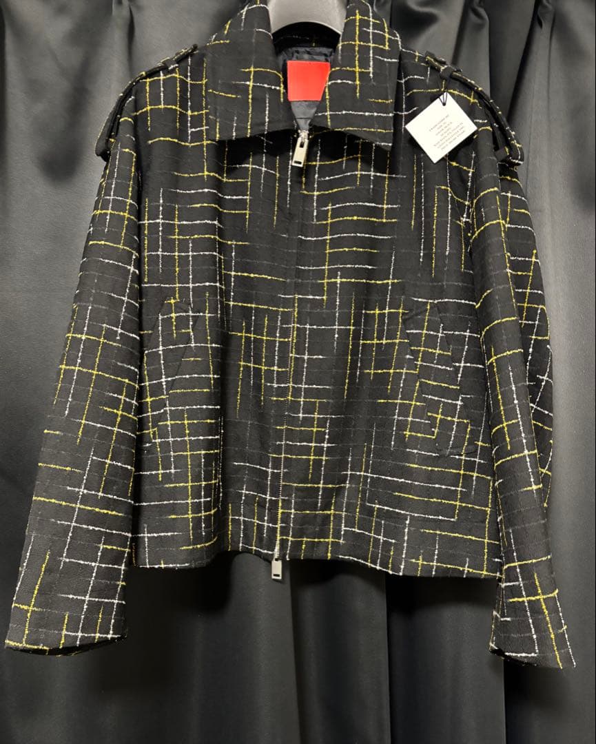 【定価86,400円】ササキサトル•かすりぞめブルゾン•サイズ44