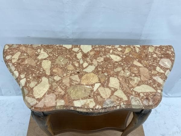 大理石 ロココ調 クラシック コンソールテーブル 電話台 家具