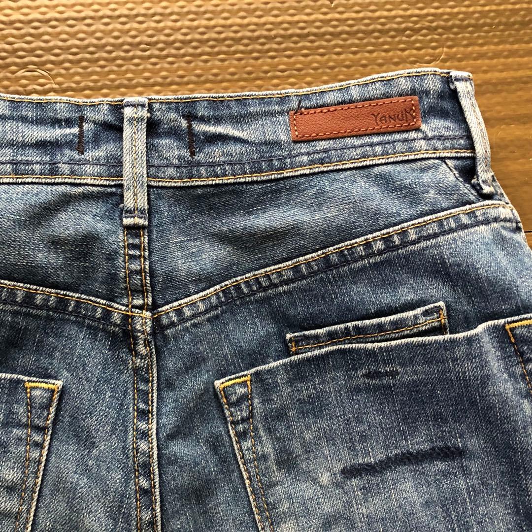 YANUK ヤヌーク ボーイズストレートデニムパンツ レア サイズ24