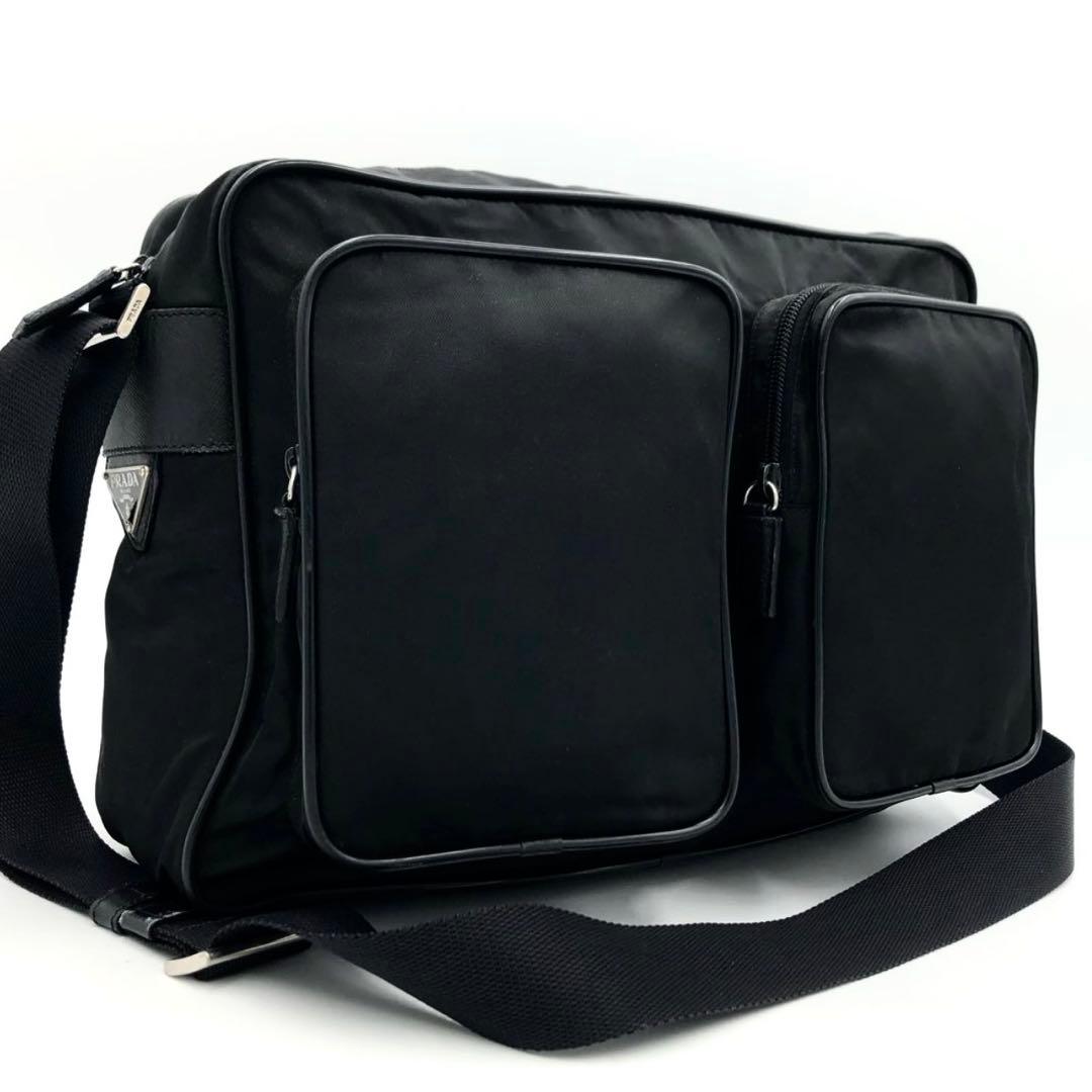 【現行類似・極上美品✨】プラダ メッセンジャーバッグ ナイロン VA0350 黒