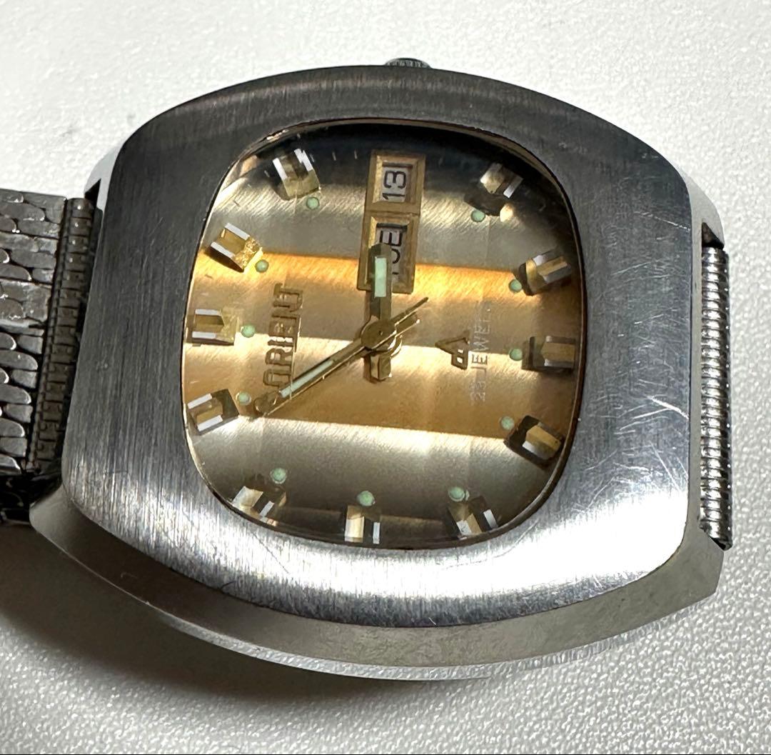 【希少】ORIENT クロノエース ジャガーフォーカスビンテージ 23石腕時計